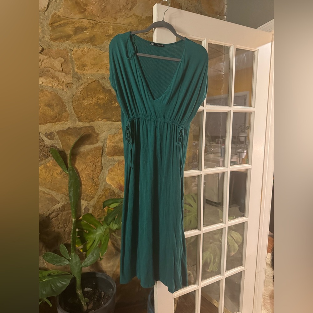 Green Zara Dress Medium